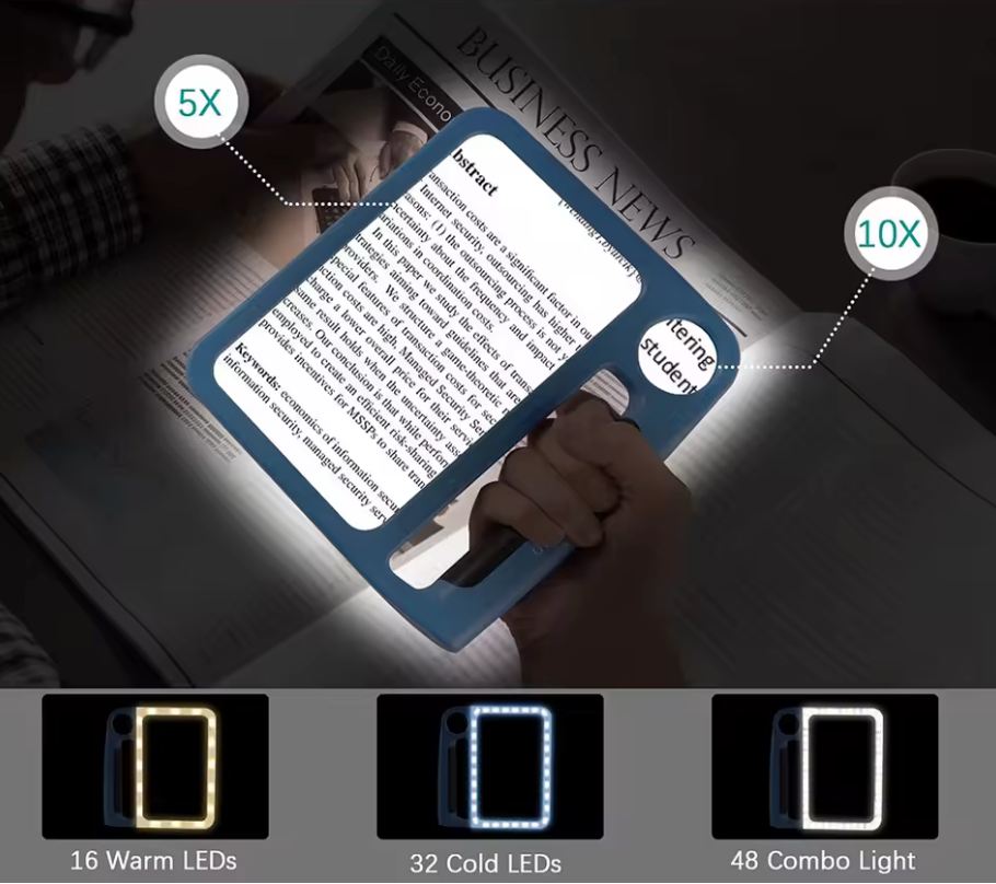 Lüme Book Light Magnifier